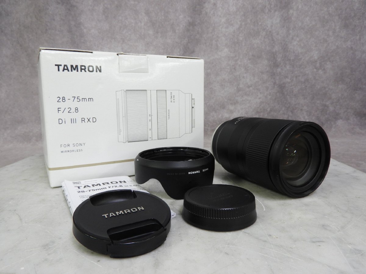 ☆ TAMRON タムロン 28-75mm F/2.8 Di III RXD ソニーマウント 箱付き ☆現状品☆