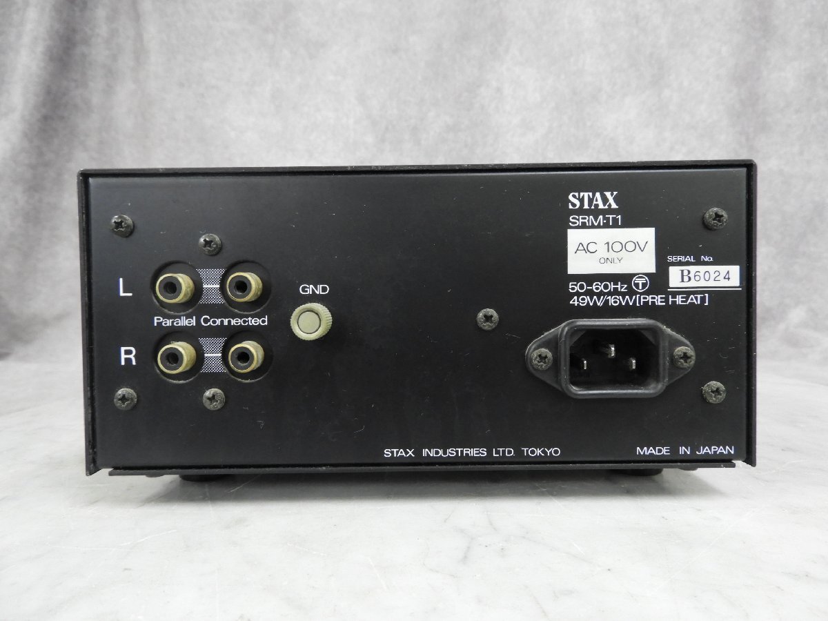 ☆ STAX スタックス SMR-T1 真空管 ヘッドフォンアンプ 箱付き ☆中古☆_画像6