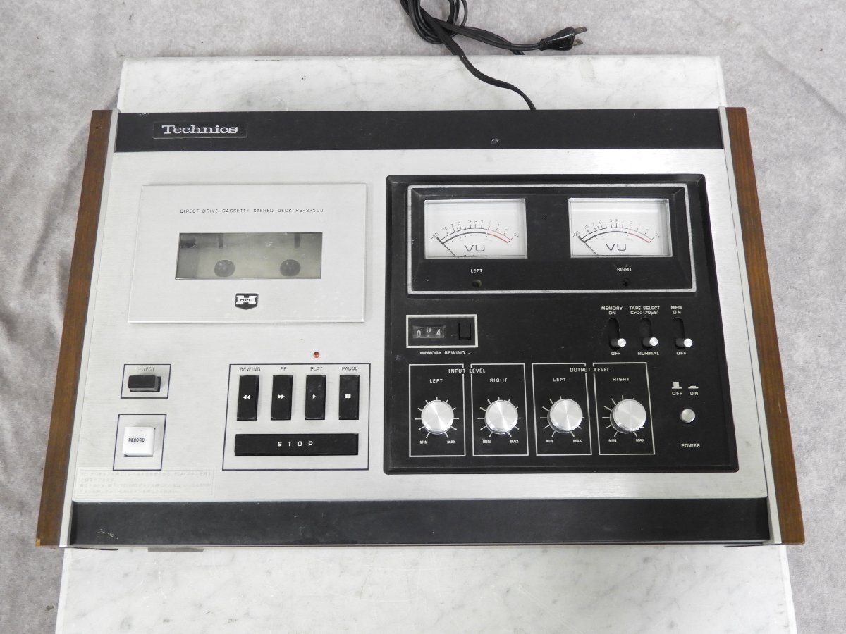 ☆ Technics テクニクス RS-275CU カセットデッキ ☆中古☆_画像2