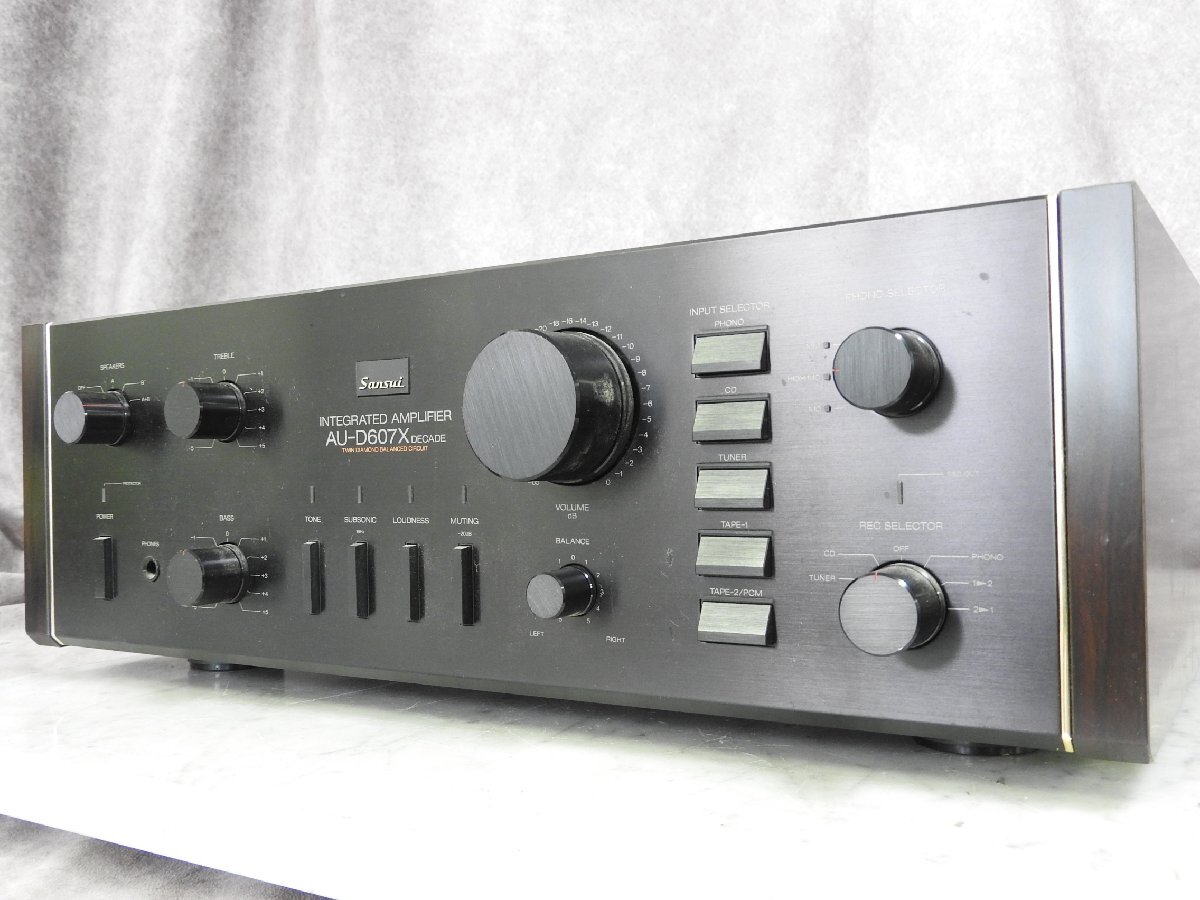 ☆ SANSUI サンスイ プリメインアンプ AU-D607X DECADE ☆中古☆_画像3