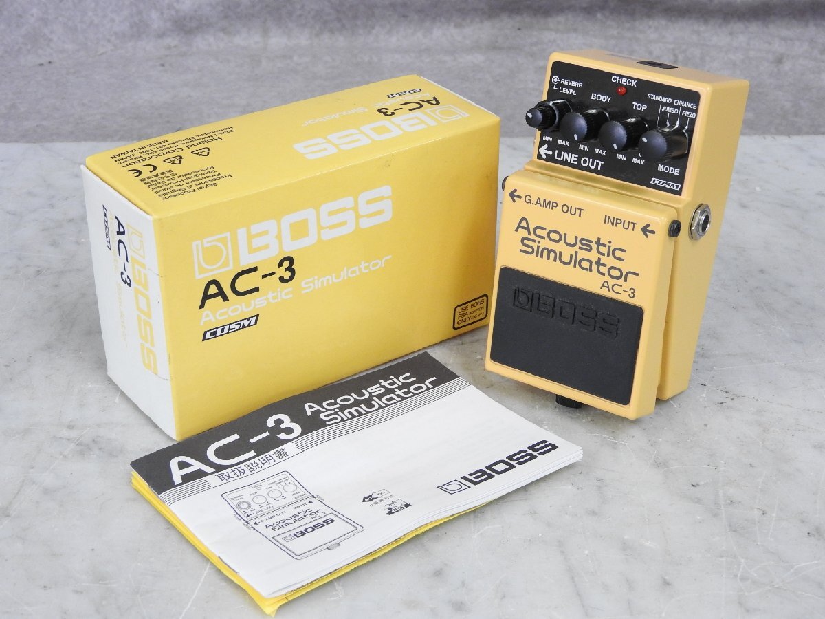 ☆ BOSS Acoustic Simulator AC-3 ボス アコースティックシュミレーター エフェクター 箱付き ☆中古☆の画像1