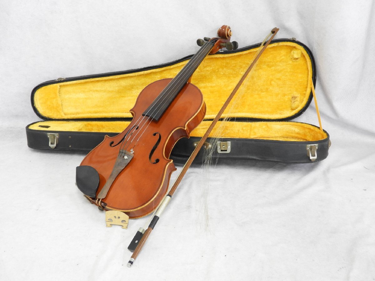 ☆ KISO SUZUKI Violin 鈴木バイオリン No.7 copy of Antonius Stradivarius 1720 4/4 バイオリン ケース付き ☆中古☆_画像1