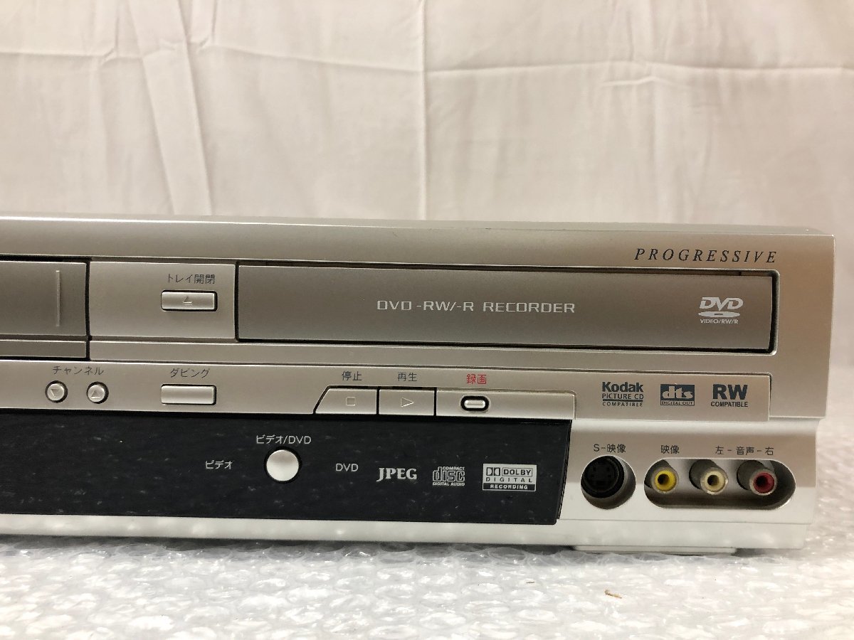 k153*120 【現状品】 通電のみ確認 DXアンテナ ビデオ一体型DVDレコーダー DVR-120V 2006年製_画像3