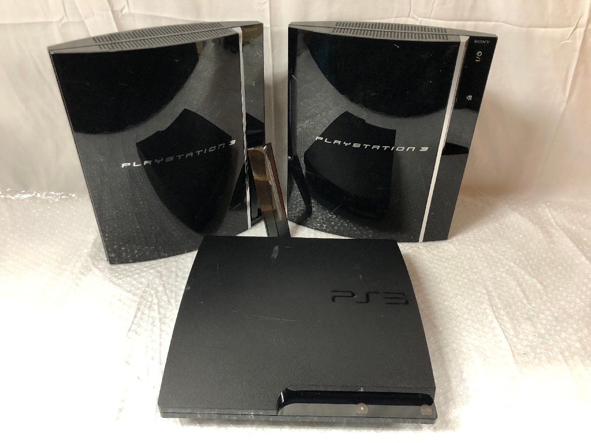 k082*120 【ジャンク】 動作不可 SONY PS3 本体のみ ３台セット ジャンク 部品取り_画像1