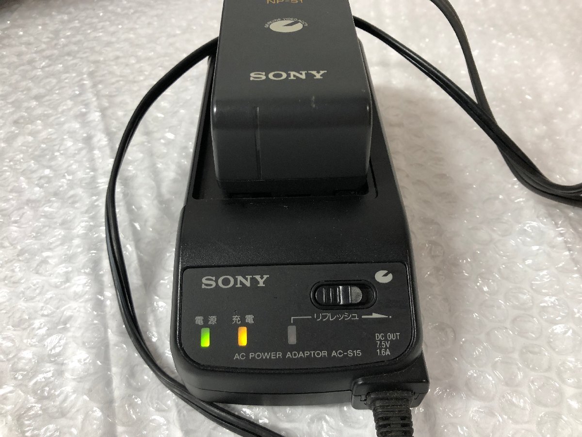 k160*80 【ジャンク】 SONY ソニー デジタルビデオカメラ video8 収納ケース付きの画像5