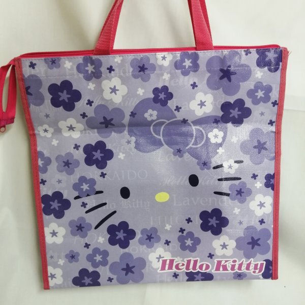 Ea1 00955 Sanrio Hello Kitty Sanrio character . earth production bag Hokkaido limitation lavender * bouquet KT Hello Kitty leisure bag 