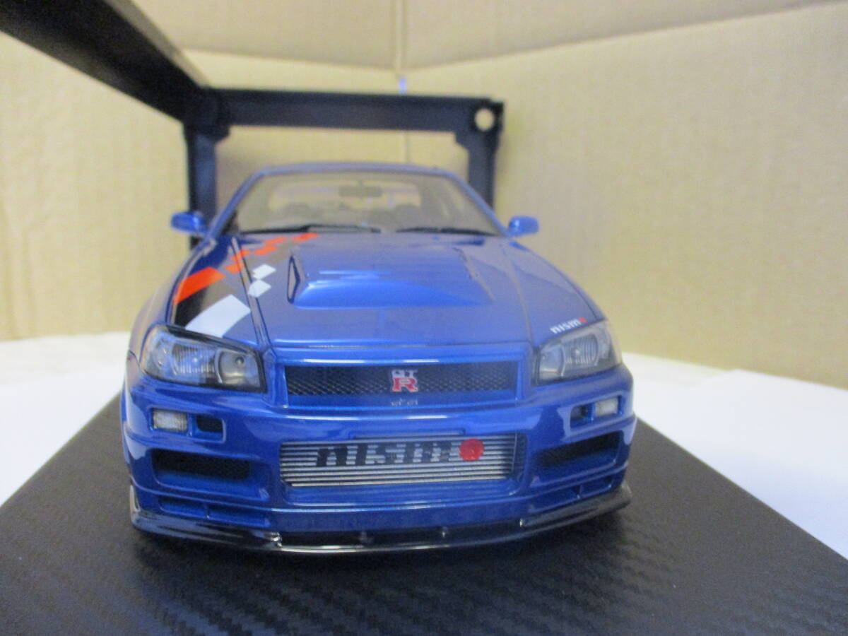 イグニッションモデル NISSAN SKYLINE NISMO GT-R R34 R-TUNE BAYSIDE BLUE 1/18 IG1827 BNR34 ニッサン ニスモ スカイライン GTR  の画像1