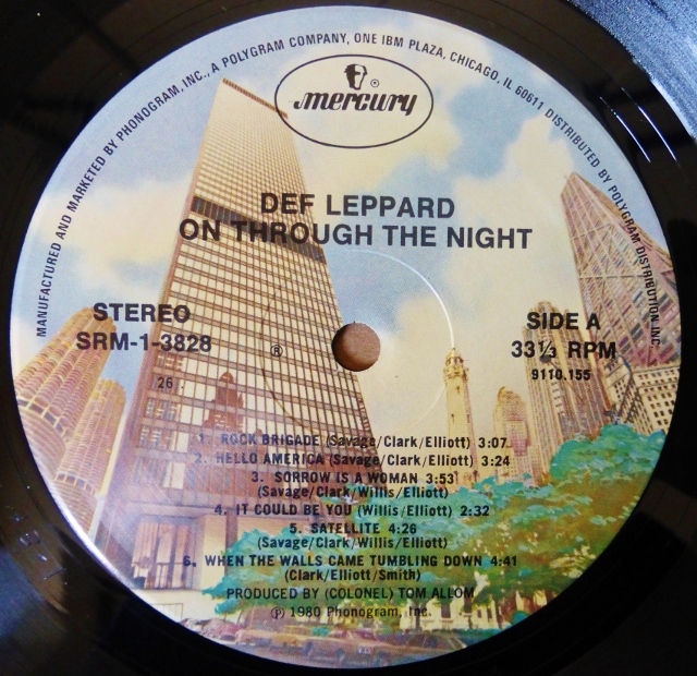 DEF LEPPARD[ON THROUGH THE NIGHT] рис ORIG [ первый раз . небо .MERCURY] shrink прекрасный товар 