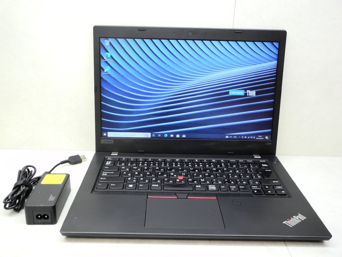 ☆1円スタート☆第8世代☆Thinkpad☆L480 20LT-S1G900/Core i5 1.70GHz/8GB/SSD256GB/無線/Bluetooth/Office/Windows 10 Pro DtoD領域☆_画像1