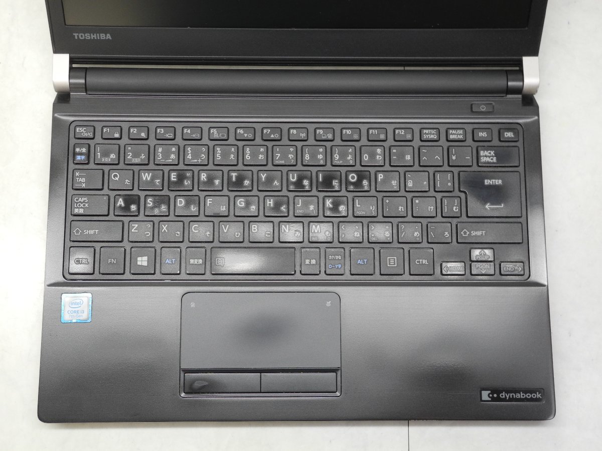 ☆1円スタート☆第7世代☆東芝☆dynabook R73/J☆Core i3 2.40GHz/4GB/SSD256GB/無線/Bluetooth/Office/Windows 10 Pro DtoD領域☆_画像2