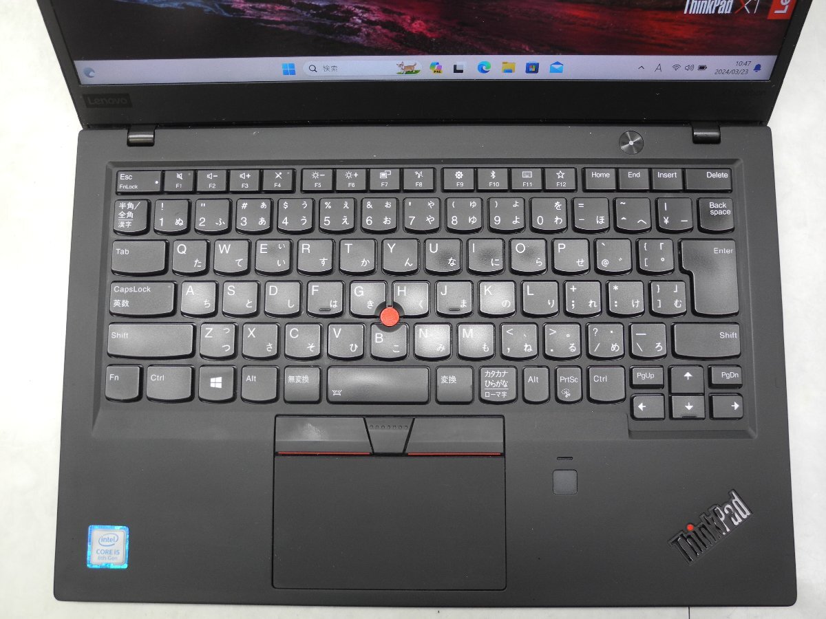 ☆1円☆第8世代☆Lenovo.Thinkpad.X1CARBON.20KH-004UJP☆高解像度☆Core i5 1.60GHz/8GB/SSD256GB/無線/カメラ/Office/Win11 DtoD領域☆の画像2