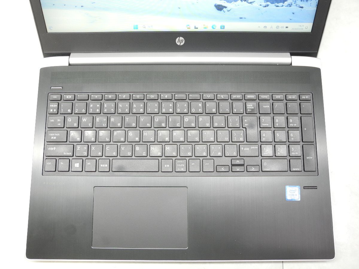 ☆1円スタート☆第7世代☆HP ProBook 450G5☆Core i5 2.50GHz/8GB/SSD256GB/無線/Bluetooth/カメラ/Office/東京生産/Win11 DtoD領域☆_画像2