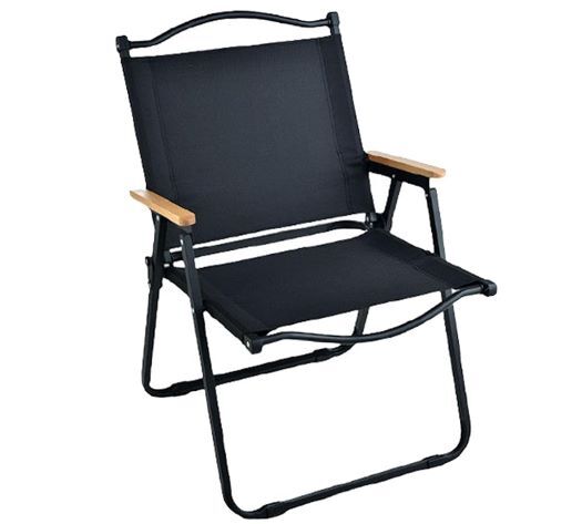 59E: 送料無料 アウトドア チェア キャンプ 椅子 カーミットチェア 折りたたみ ブラックの画像1