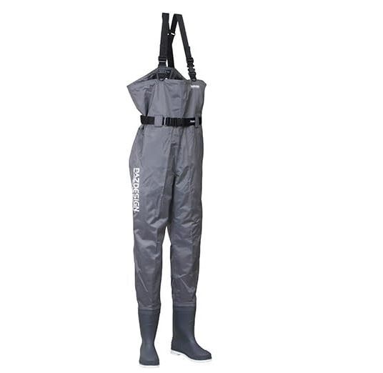 XL 27cm Pazdesig パズデザイン PVC BOOTS CHEST HIGH WADER FS ブーツチェストハイウェーダー FS PPW-451 グレー スパイク底の画像1