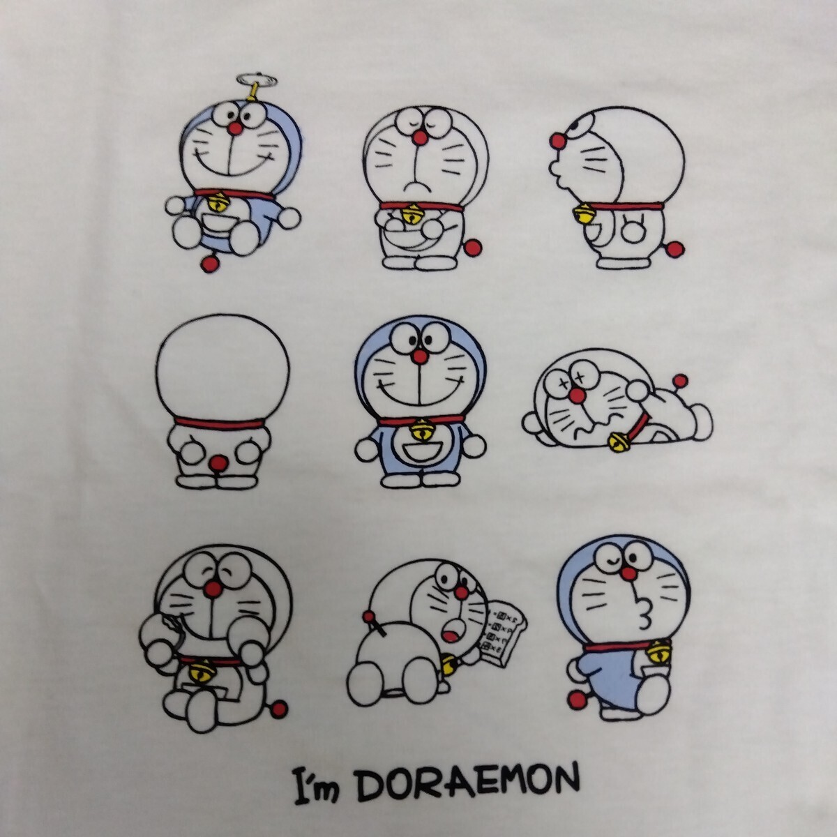 M I'm Doraemon ドラえもん 新品 長袖Tシャツ ロンT カットソー メンズ 紳士 白色 藤子プロ ドラエモン キャラクターサンリオ タケコプター