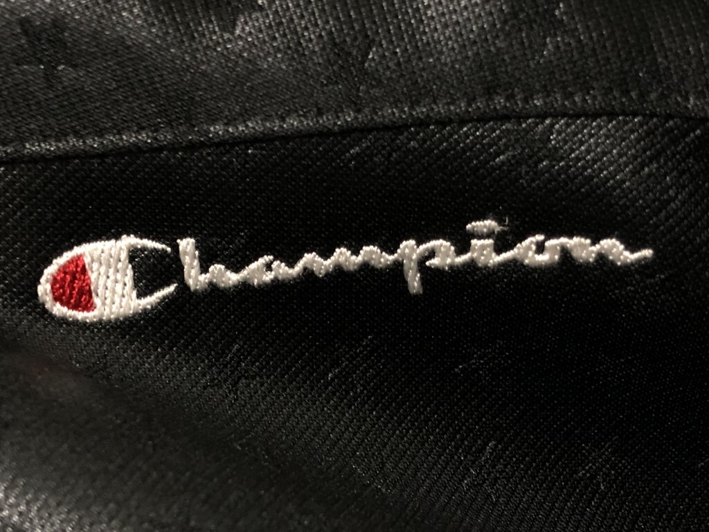 未使用◆Champion チャンピオン ドライ素材 トラックジャケット ウォームアップシャツ M 新品 ブラックの画像5