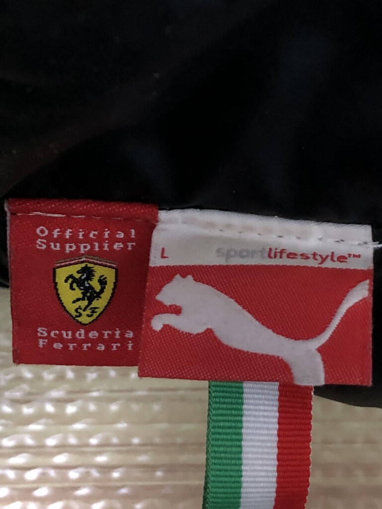 ◆PUMA × Ferrari フェラーリ ナイロンジャケット L　ブラック_画像9