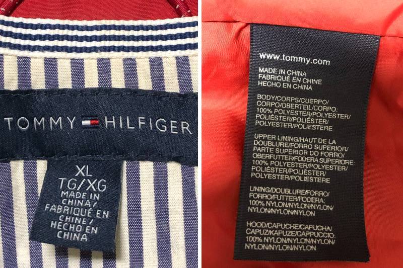 ◆TOMMY HILFIGER トミーヒルフィガー ナイロンジャケット ジャンパー 裏地メッシュ XLの画像8