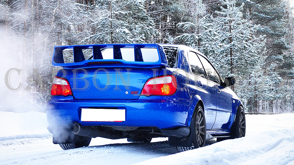  ★SUBARU インプレッサ GDB GDA WRX STI GD系 A/B/C/D/E/F/G カーボン リア トランク スポイラー WR型 2000/08‐2007/04☆_画像3