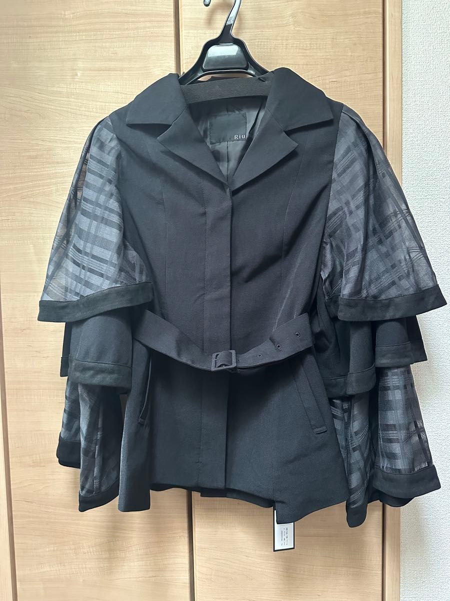 Riu Plaid sleeve short trench coat|Yahoo!フリマ(旧PayPay Riu Plaid sleeve short trench coat|Yahoo!フリマ(旧PayPay