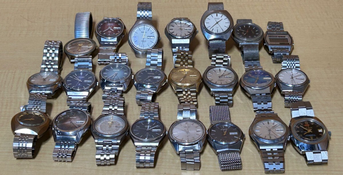 SEIKO,Seiko Automatic,Seiko king quartz Seiko. SS ,SeikoElectronic, CITIZEN ,Citizenautomatic Ricoh、Ligiin 腕時計 23個まとめの画像3