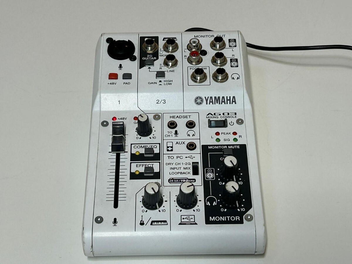 YAMAHA／ ヤマハ　オーディオインターフェース　ミキサー　AG03　音響機材　動作確認済み!_画像1