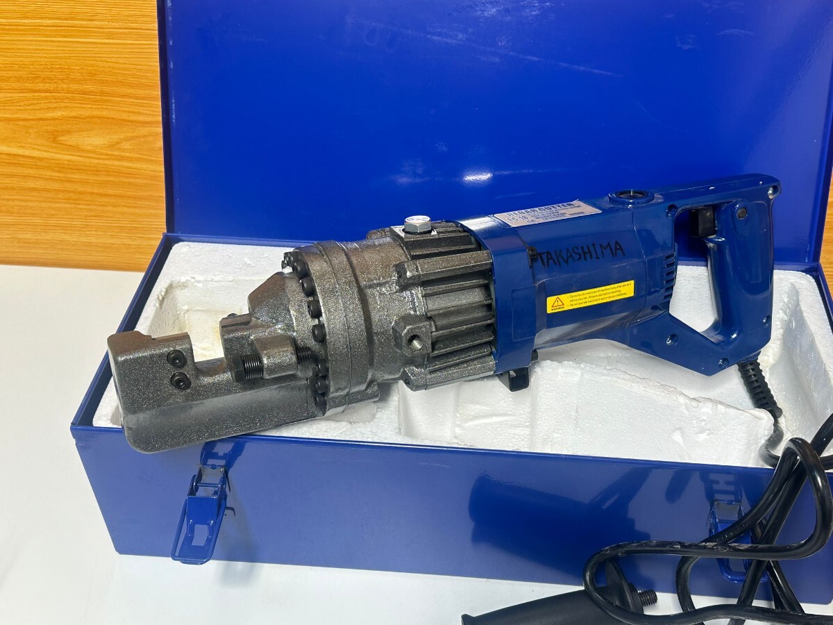 TAKASHIMA　電動油圧式 鉄筋カッター　 RC-16 　最大切断16 mm 　REBAR CUTTER　　8kg 大工道具　動作確認済み!_画像3