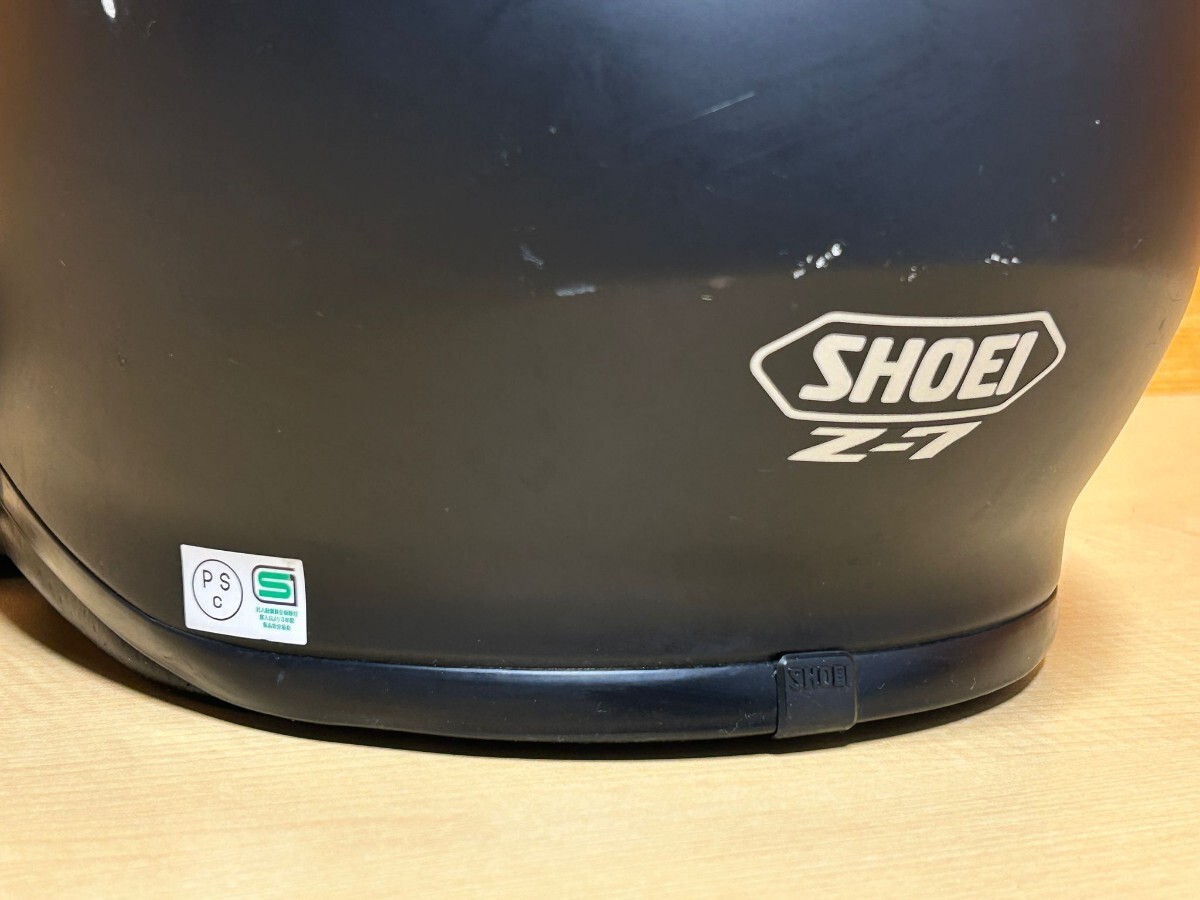 SHOEI／ ショウエイ　Z-7　フルフェイスヘルメット　サイズ L 59cm　日本製!_画像7