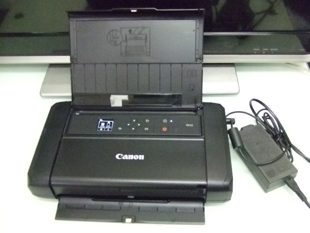 ★Canon TR153 キヤノン コンパクトモバイルプリンター★ブラックインクなし _画像2