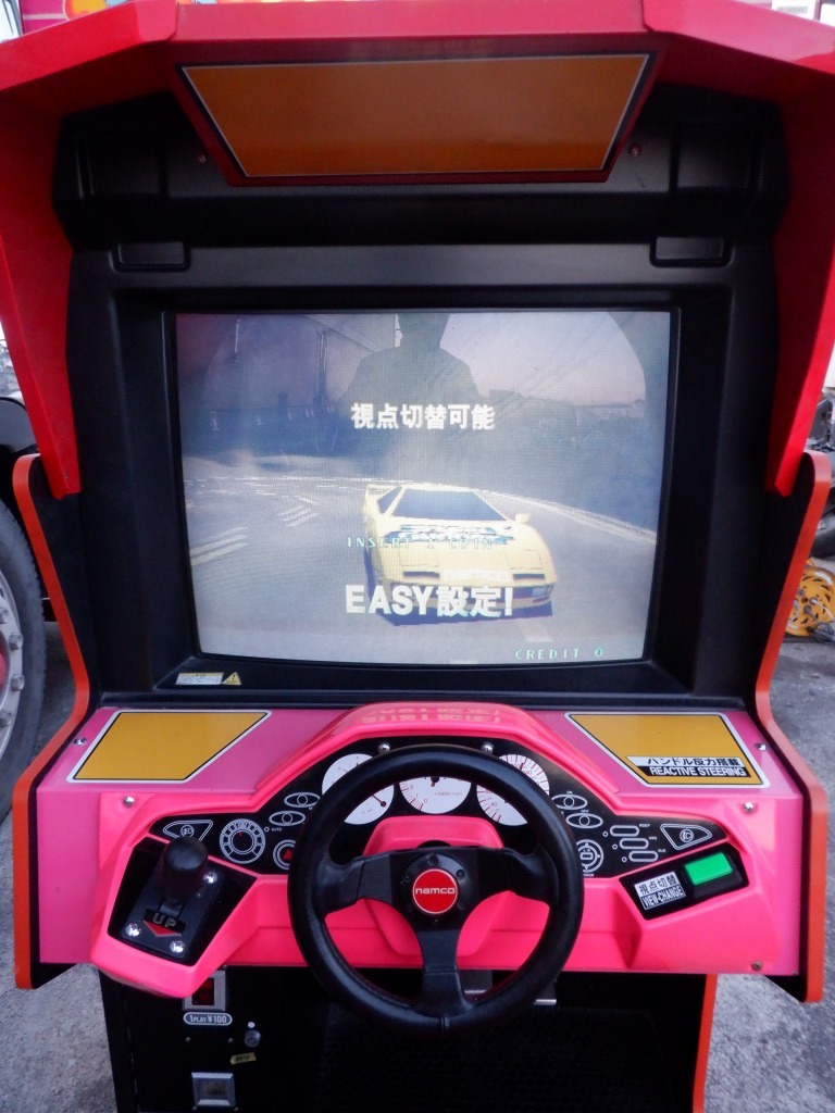 namco ナムコ Rave Racer レイブレーサー 筐体 ゲーセン item namco ナムコ Rave Racer レイブレーサー 筐体 ゲーセン item