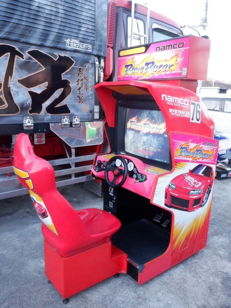 namco　ナムコ　Rave Racer　レイブレーサー　筐体　ゲーセン