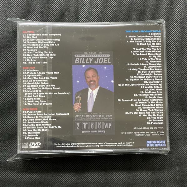 new! MD-1057: BILLY JOEL - 2000 YEARS: THE COMPLETE MILLENNIUM CONCERT [ビリー・ジョエル]_画像2