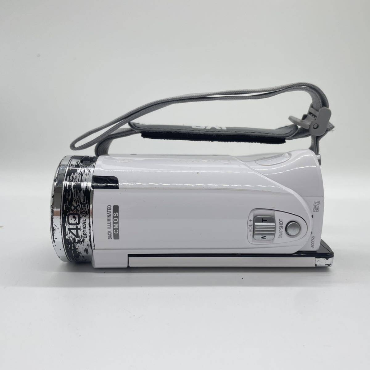 【簡易動作確認済み】JVC Everio GZ-E180 WHITE デジタルビデオカメラ　ハンディビデオカメラ　カメラ　JVC ビクター_画像6
