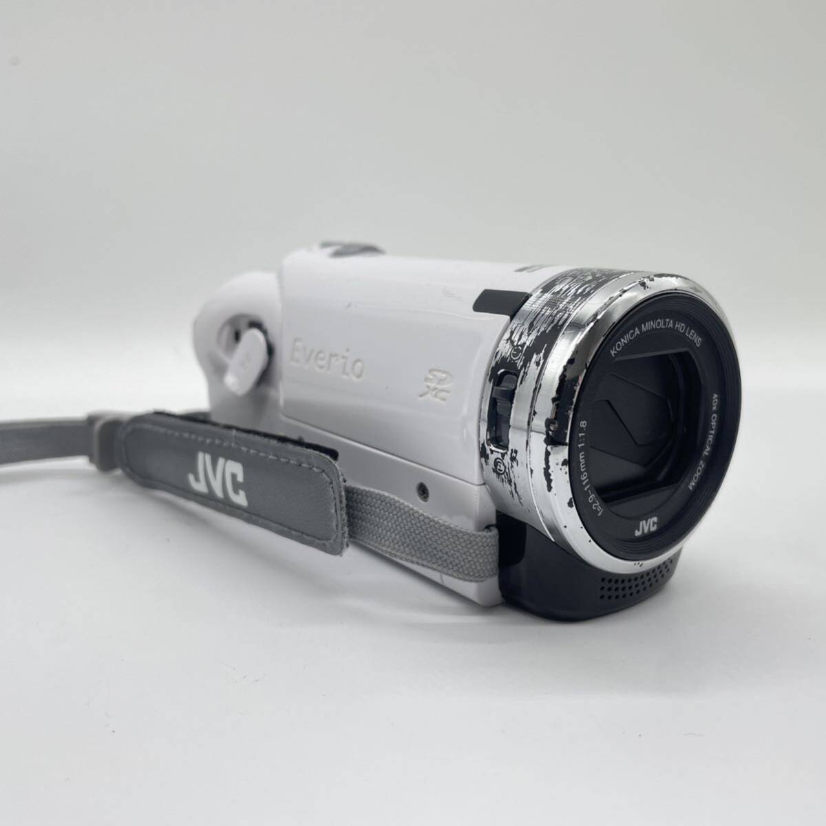 【簡易動作確認済み】JVC Everio GZ-E180 WHITE デジタルビデオカメラ　ハンディビデオカメラ　カメラ　JVC ビクター_画像3