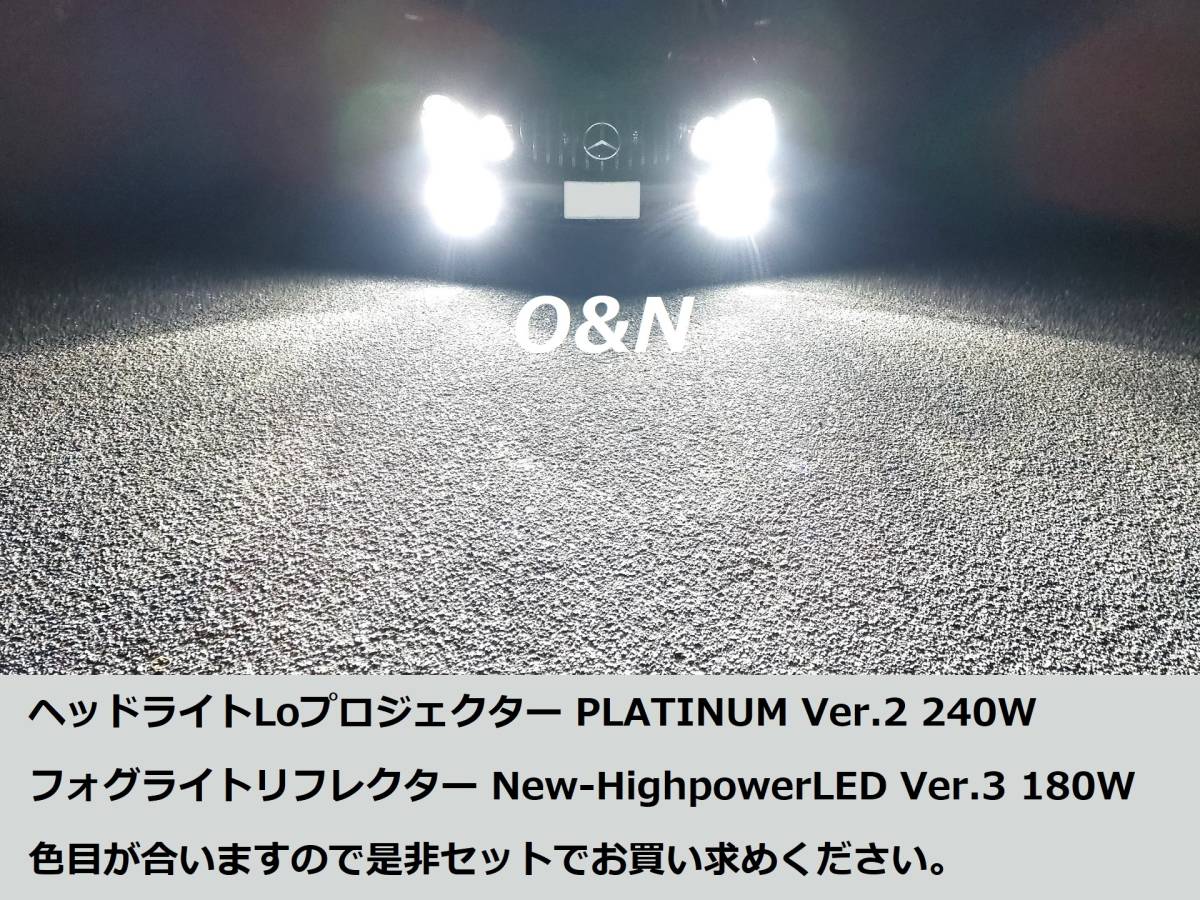 令和6年最新式 アップデート O&N リフレクターLED最強 New-HighpowerLED Ver.3 180W 65,000LM H8 H9 H11 他社製品より暗ければ全額返金_画像7