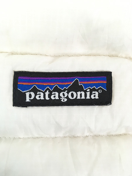 レディース 古着 14s Patagonia 「ダウン セーター」 軽量 & 薄手 グース ダウン ベスト パッカブル M 古着_画像9