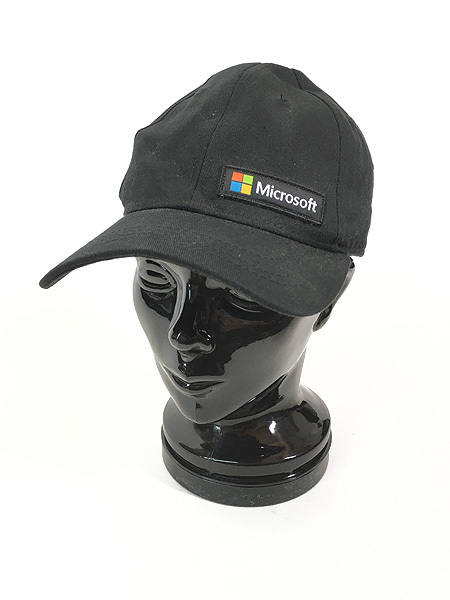 雑貨 古着 Microsoft ソフトウェア 企業 ロゴ パッチ コットン キャップ 帽子 古着