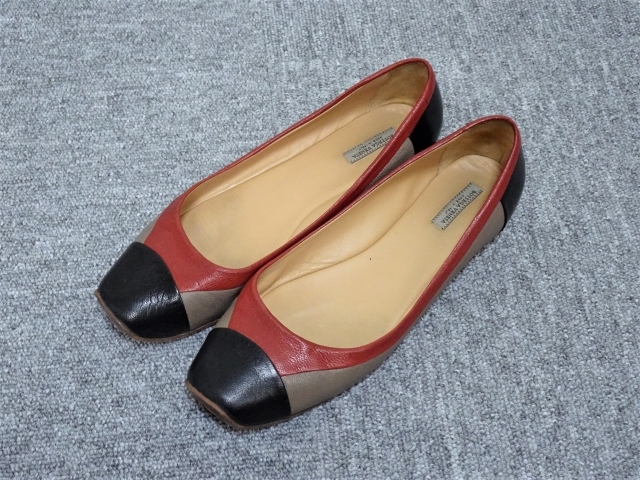 [BOTTEGA VENETAl Bottega Veneta ] блок цвет кожа плоская обувь кожа обувь Flat туфли-лодочки 361/2