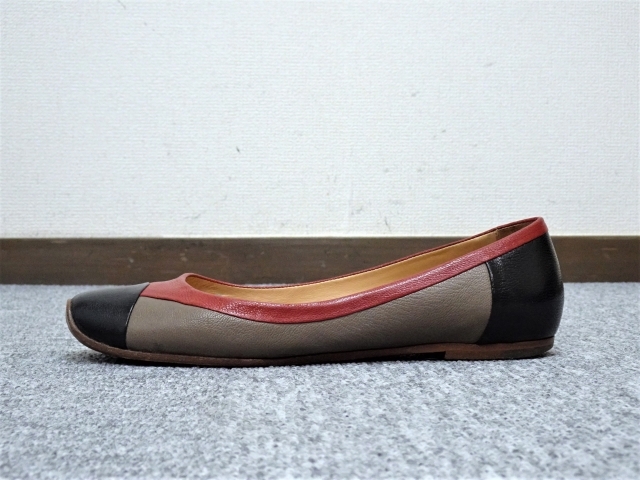 [BOTTEGA VENETAl Bottega Veneta ] блок цвет кожа плоская обувь кожа обувь Flat туфли-лодочки 361/2