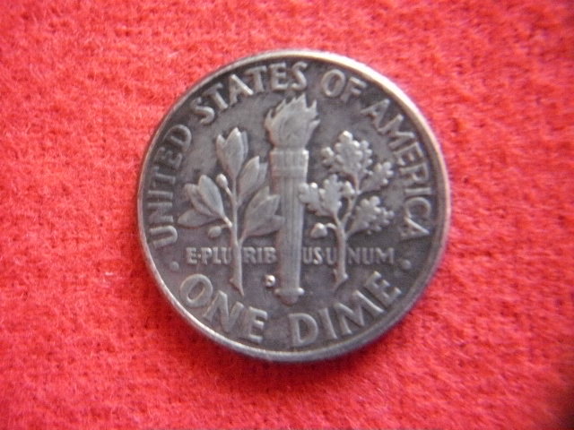 ♭世界の銀貨 UNITED STATES (ROOSEVELT) ONE DIME 1951-S/1957-/1962-D/1964-D ( 90% silver ) 計４枚組 総量目約9.97g 中古並品～の画像7