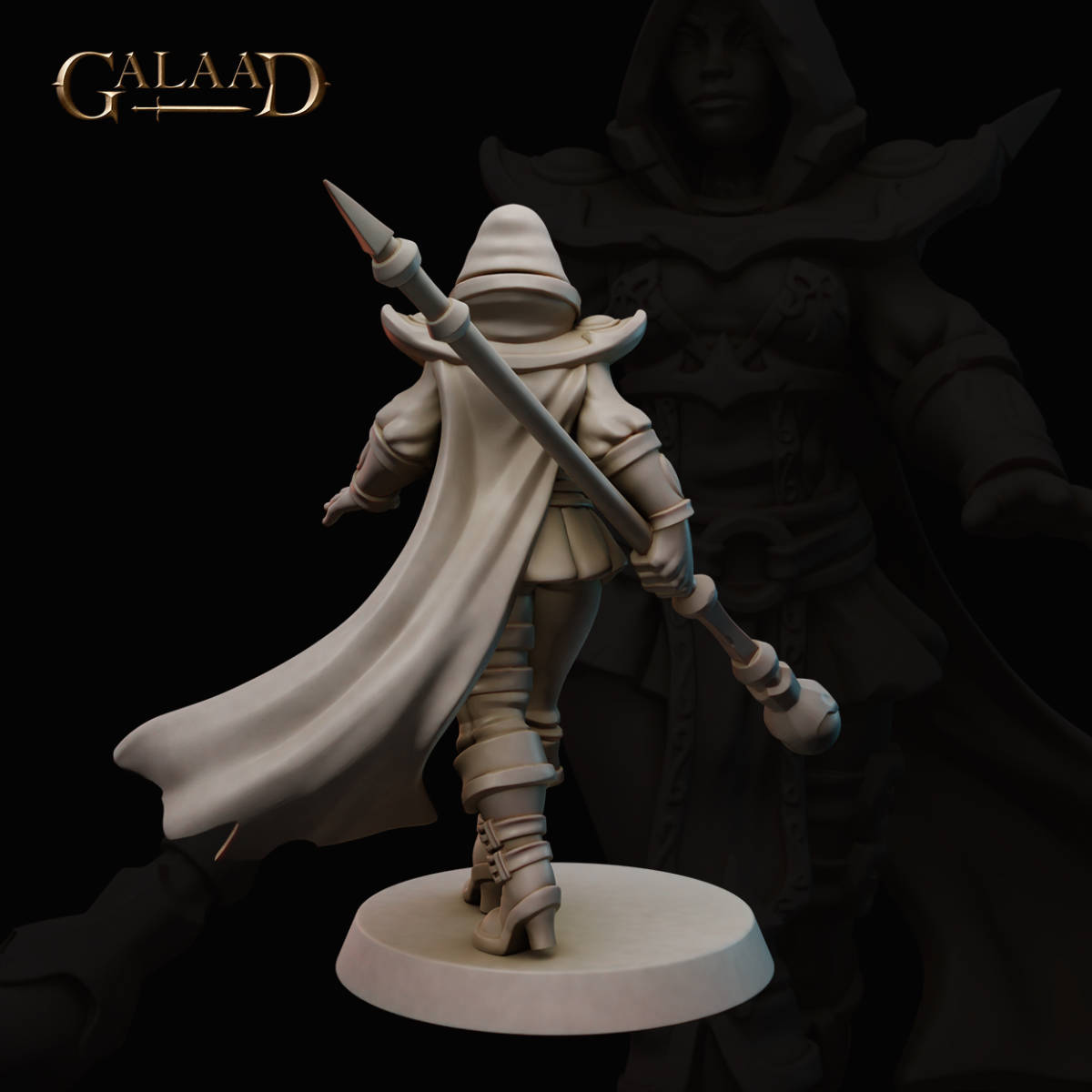 Galaad Miniatures Gaa-230106 Illusion Mage 3Dプリントミニチュア_画像2