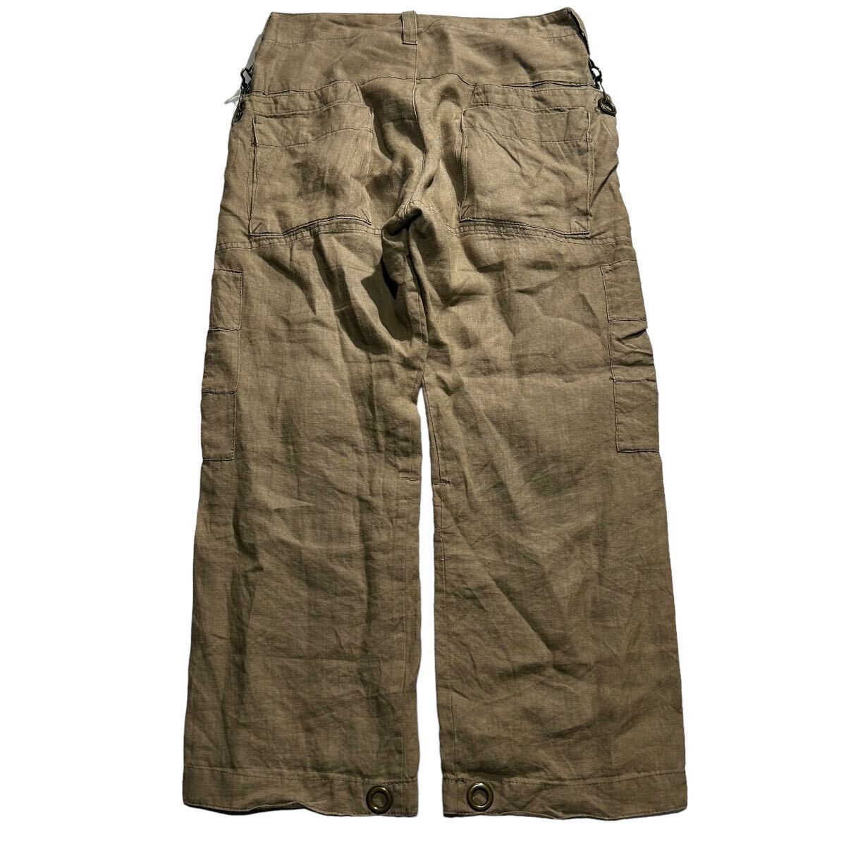 00s Y's wide cargo trousers archive ワイズ yohji yamamoto japan ヨウジヤマモト 山本耀司 90s military pants collection pocket zip_画像5