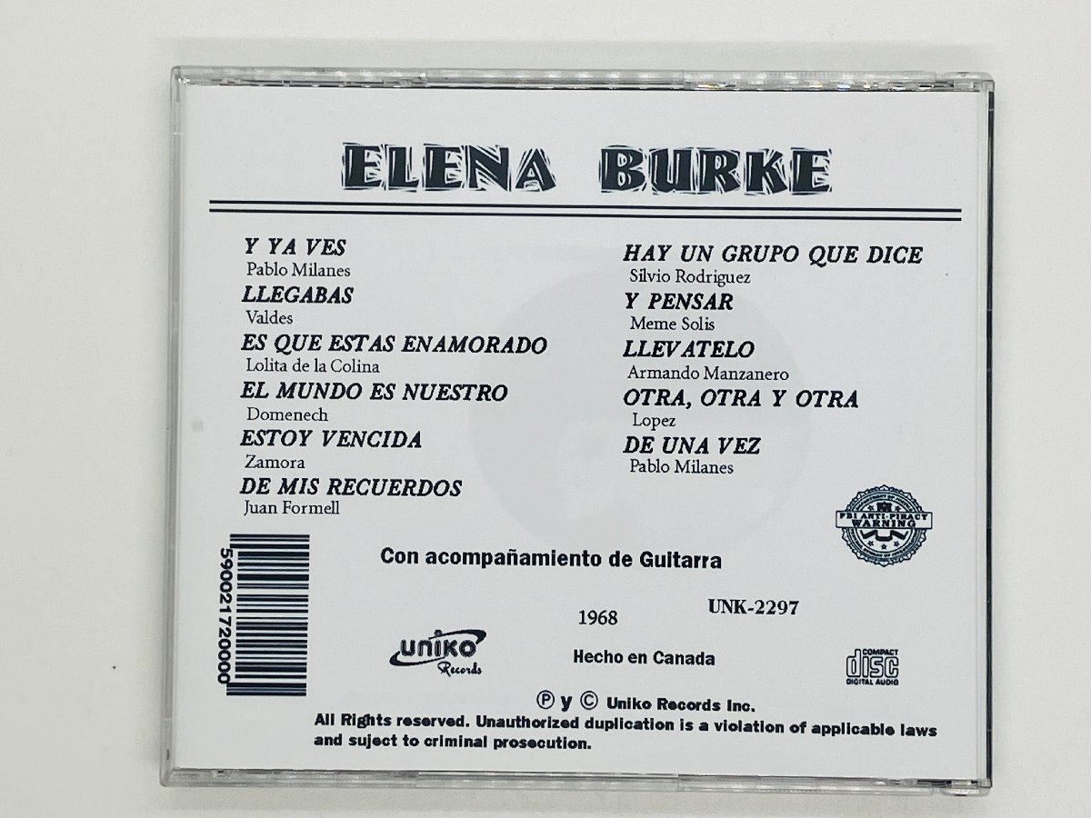 即決CD-R ELENA BURKE エレーナ・ブルケ CD-2297 カナダ盤 Canada U04_画像2