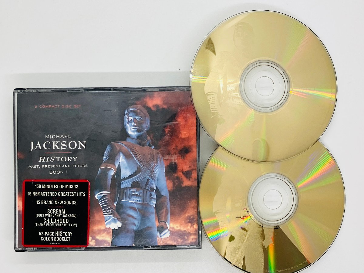 即決GOLD2CD MICHAEL JACKSON HISTORY past present and future / マイケルジャクソン ヒストリー / 2枚組 ゴールドディスク X04_画像1