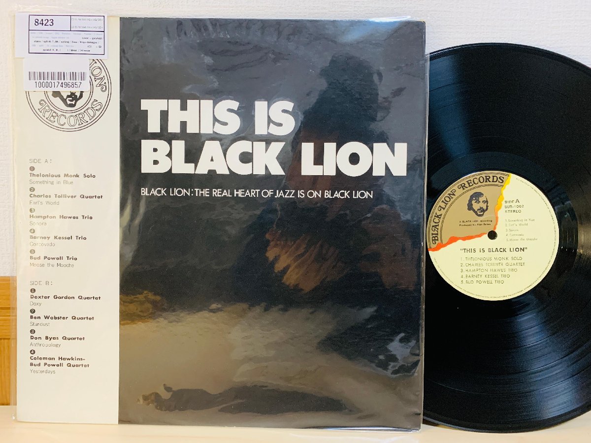 即決LP THIS IS BLACK LION セロニアス・モンク・ソロ、ハンプトン・ホーズ・トリオ SUR-1002 L17_画像1