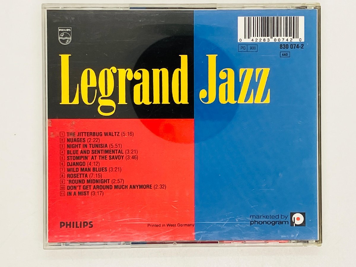 即決CD 独盤 MICHEL LEGRAND / LEGRAND JAZZ / ミシェル・ルグラン レジェンド Germany 830 074-2 ツメカケ H04_画像2