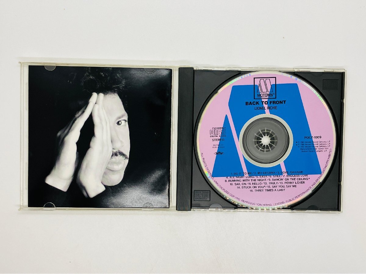即決CD LIONEL RICHIE Back To Front / ライオネル・リッチー / バック・トゥ・フロント / DO IT TOME , MY DESTINY アルバム W05の画像3