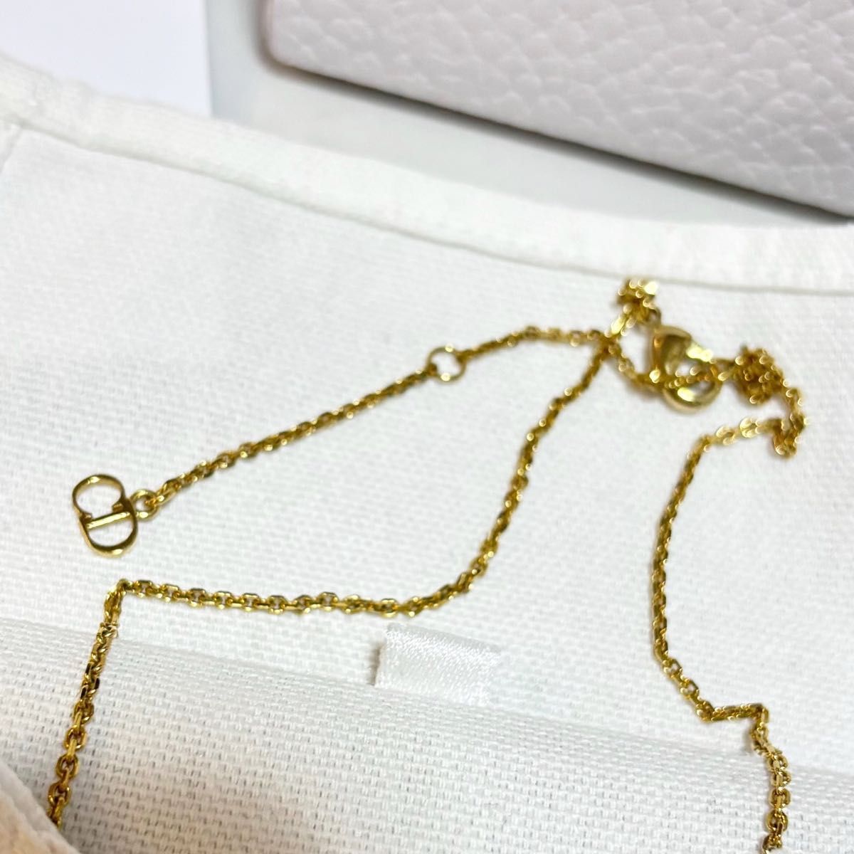 確実国内正規品　極美品　Christian Dior Clair D Lune ネックレス　ゴールド　 クリスチャンディオール