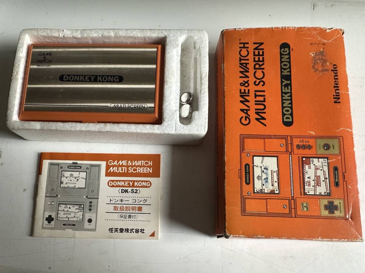  operation goods Game & Watch Donkey Kong box instructions attaching reverse side cover none nintendo DK-52 DONKEY KONG rare goods 1 jpy start selling out 