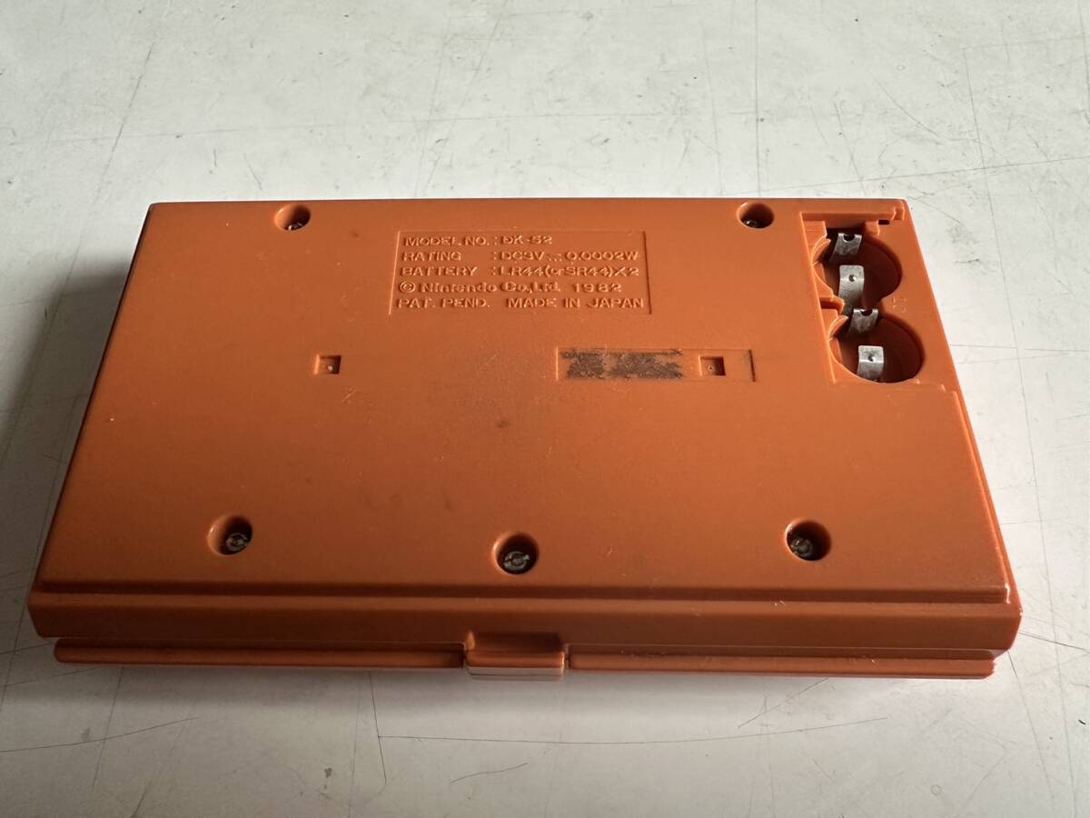  operation goods Game & Watch Donkey Kong box instructions attaching reverse side cover none nintendo DK-52 DONKEY KONG rare goods 1 jpy start selling out 